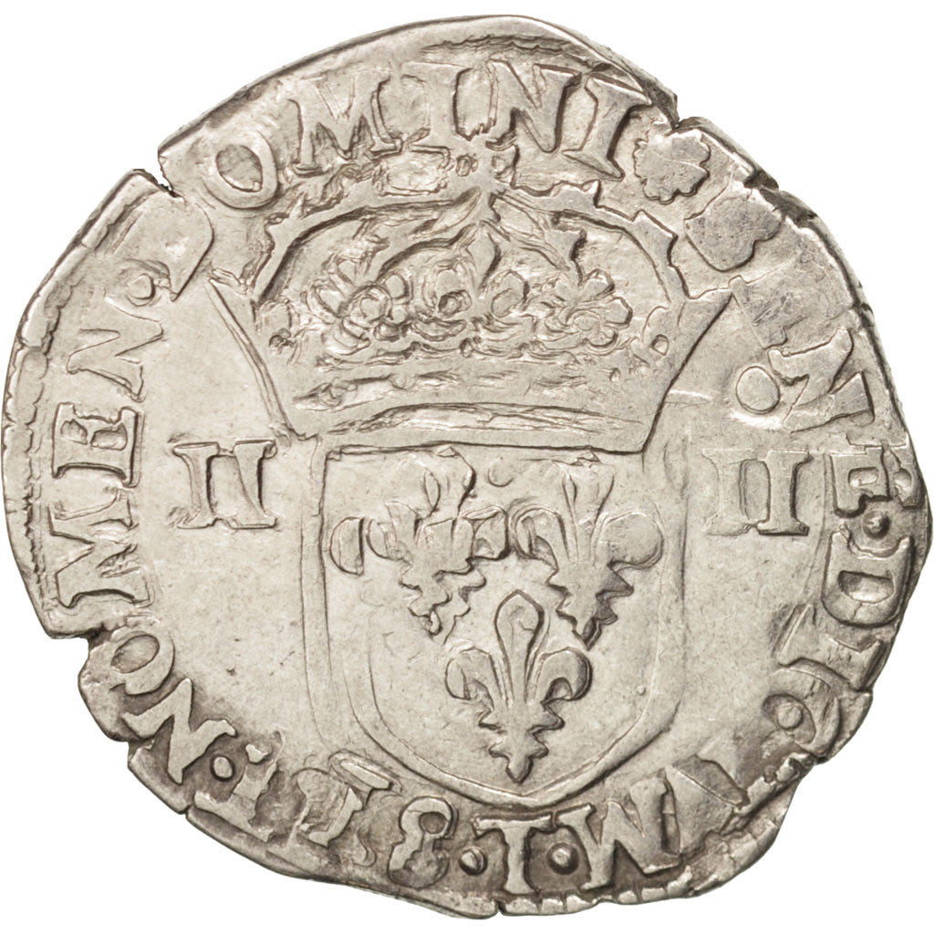 France, Henri IV, 1/4 Ecu, 1602, Nantes, EF(40-45), Silver, Sombart:4686