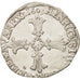 Frankreich, Henri IV, 1/4 Ecu, 1603, Rennes, AU(50-53), Silver, Sombart:4686