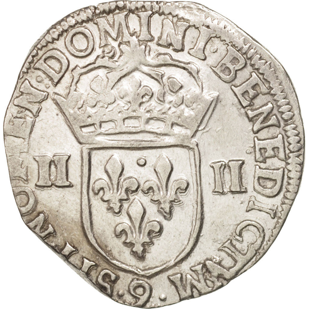Frankreich, Henri IV, 1/4 Ecu, 1603, Rennes, AU(50-53), Silver, Sombart:4686