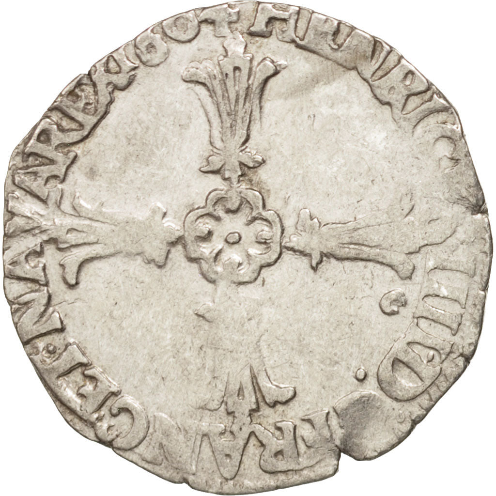 Coin, France, 1/8 Ecu, 1604, Rennes, VF(30-35), Silver, Sombart:4688