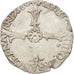Moneda, Francia, 1/8 Ecu, 1604, Rennes, BC+, Plata, Sombart:4688