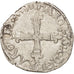 Monnaie, France, Charles X, 1/4 Ecu, 1591, Nantes, TB+, Argent, Sombart:4670
