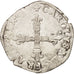 France, Charles X, 1/4 Ecu, 1597, Nantes, VF(30-35), Silver, Sombart:4670