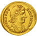 Theodosius I, Solidus, Constantinople, AU(55-58), Gold, RIC:44c