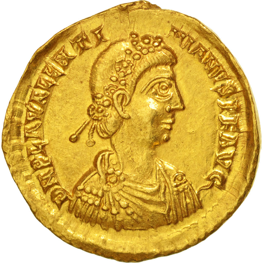 Valentinien III, Solidus, Ravenne, SPL, Or, RIC:2018