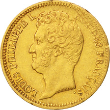 France, Louis-Philippe, 20 Francs, 1831, Paris, AU(50-53), Gold, KM:739.1