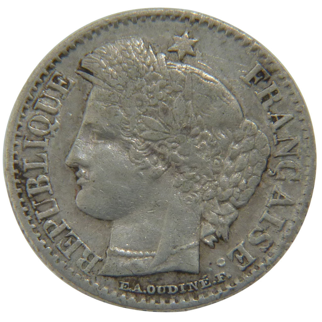 FRANCE, Cérès, 20 Centimes, 1851, Paris, KM #758.1, EF(40-45), Silver, Gadoury #