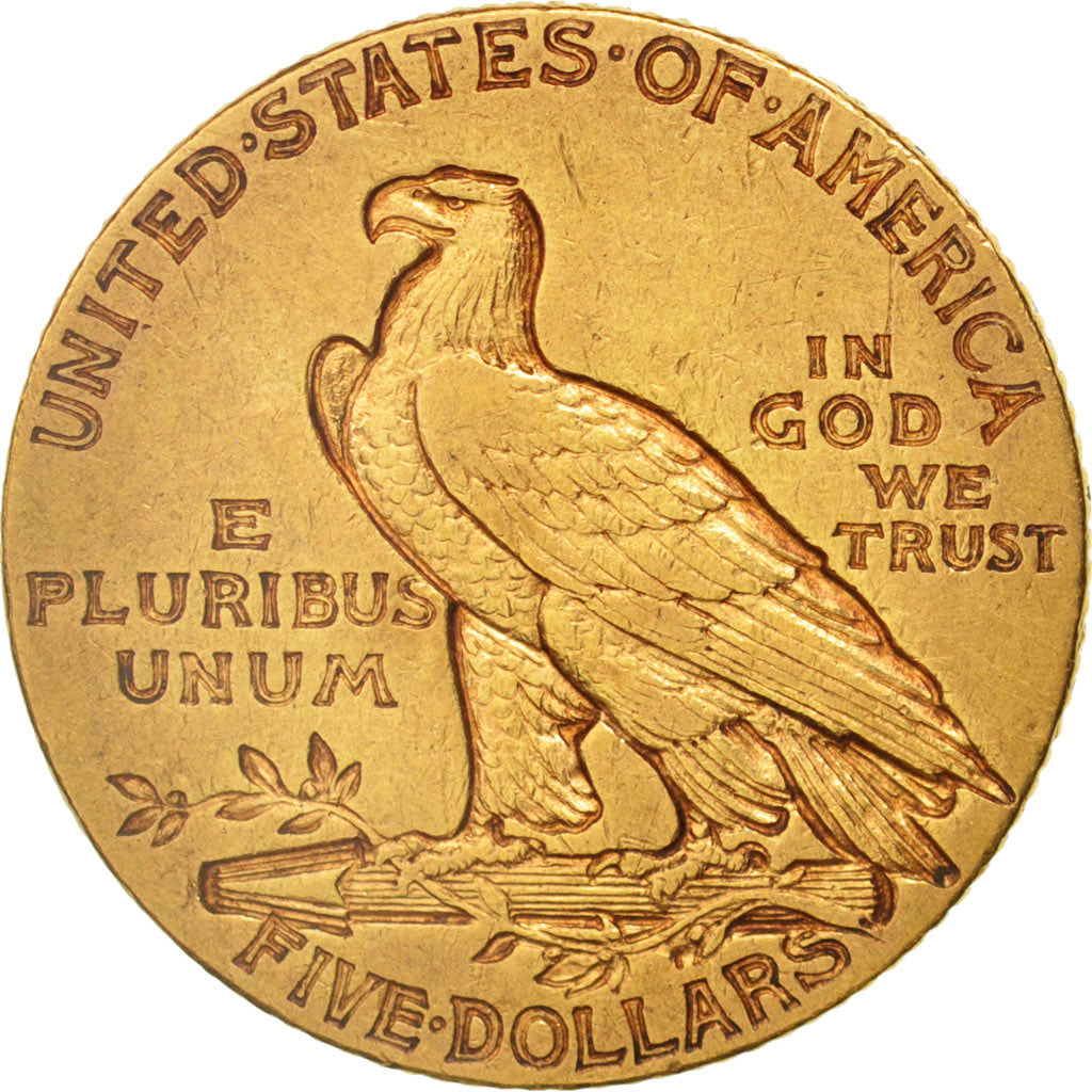 United States, Indian Head, $5, 1911, Philadelphia, EF(40-45), Gold, KM:129
