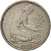 Moneda, ALEMANIA - REPÚBLICA FEDERAL, 50 Pfennig, 1985, Karlsruhe, EBC, Cobre -