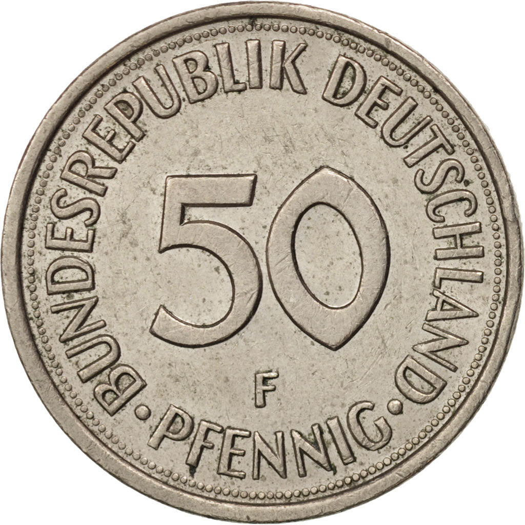 Coin, GERMANY - FEDERAL REPUBLIC, 50 Pfennig, 1978, Stuttgart, AU(55-58)