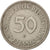 Moneda, ALEMANIA - REPÚBLICA FEDERAL, 50 Pfennig, 1950, Munich, MBC, Cobre -