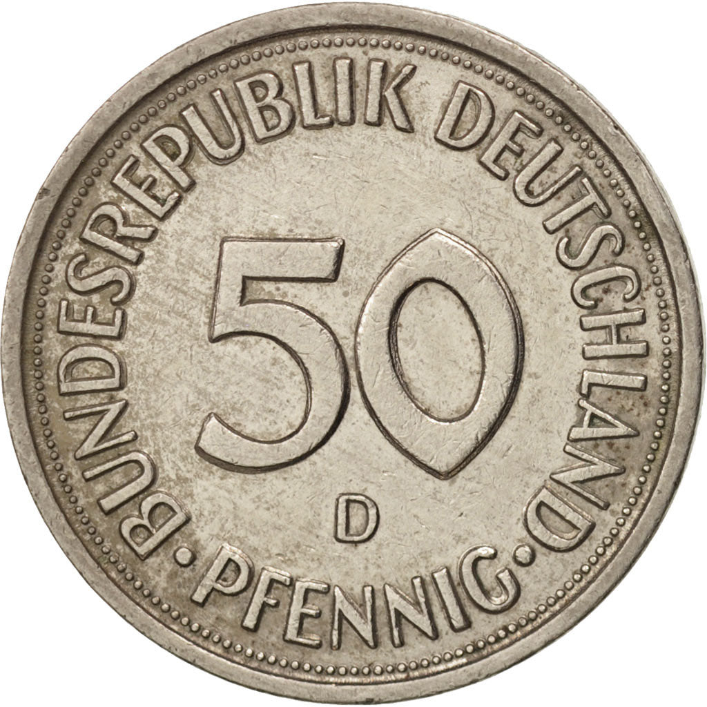 Munten, Federale Duitse Republiek, 50 Pfennig, 1978, Munich, ZF+, Copper-nickel