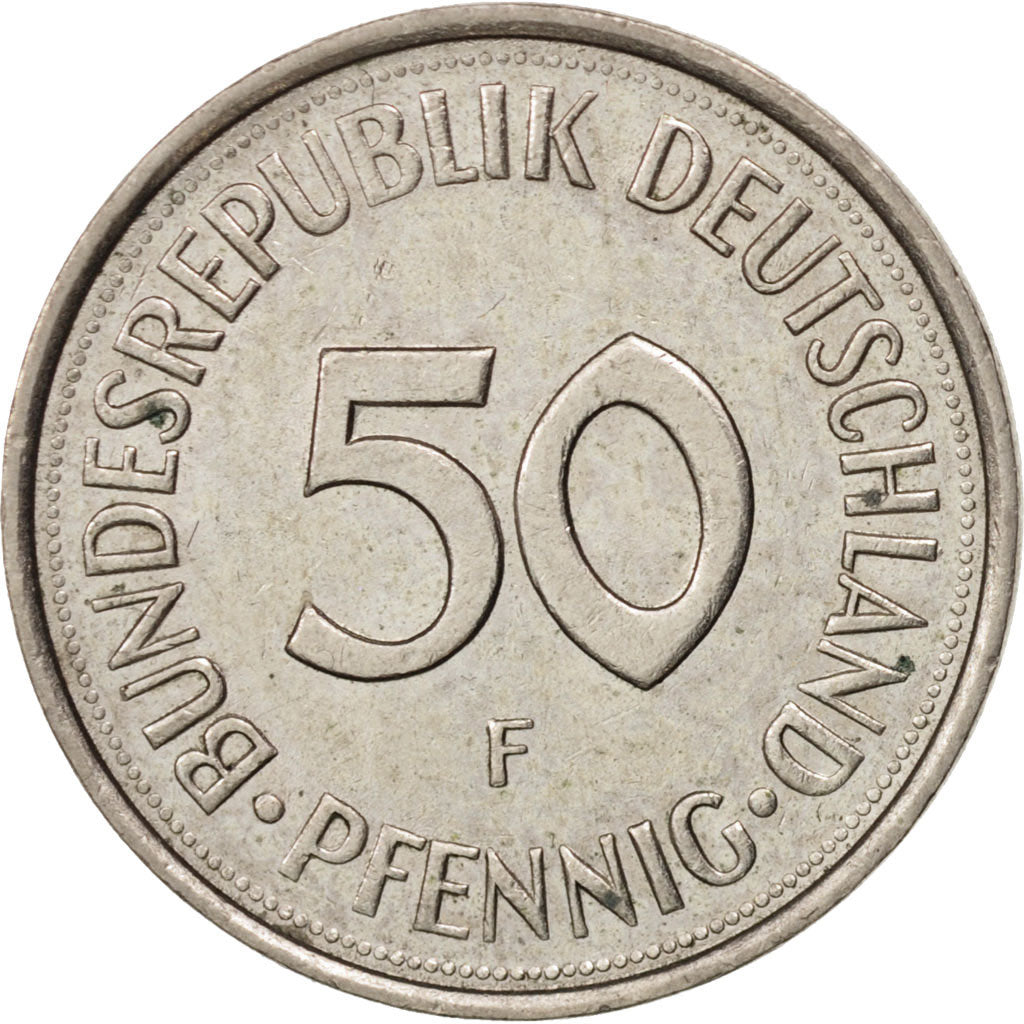 Munten, Federale Duitse Republiek, 50 Pfennig, 1981, Stuttgart, PR