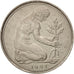 Monnaie, République fédérale allemande, 50 Pfennig, 1991, Stuttgart, SUP
