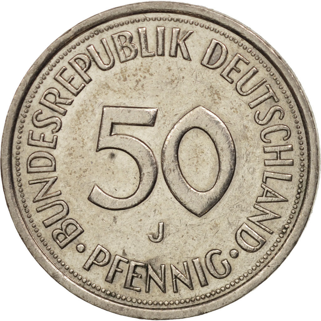 Munten, Federale Duitse Republiek, 50 Pfennig, 1983, Hamburg, PR, Copper-nickel