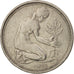 Coin, GERMANY - FEDERAL REPUBLIC, 50 Pfennig, 1971, Hamburg, EF(40-45)