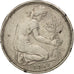 Coin, GERMANY - FEDERAL REPUBLIC, 50 Pfennig, 1967, Hamburg, EF(40-45)