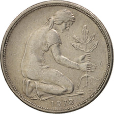 Monnaie, République fédérale allemande, 50 Pfennig, 1970, Hamburg, TTB+