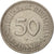 Coin, GERMANY - FEDERAL REPUBLIC, 50 Pfennig, 1970, Stuttgart, EF(40-45)