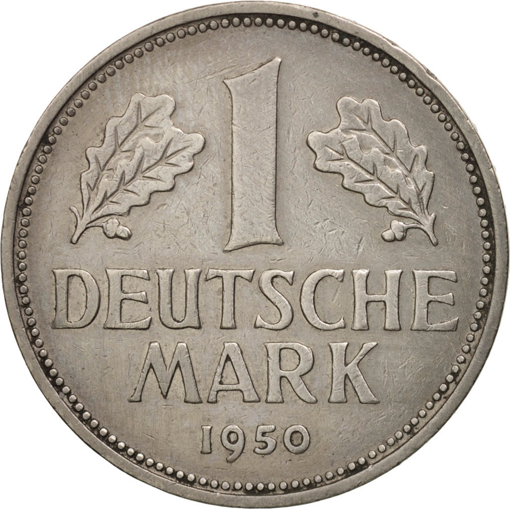 GERMANIA - REPUBBLICA FEDERALE, Mark, 1950, Munich, SPL-, Rame-nichel, KM:110