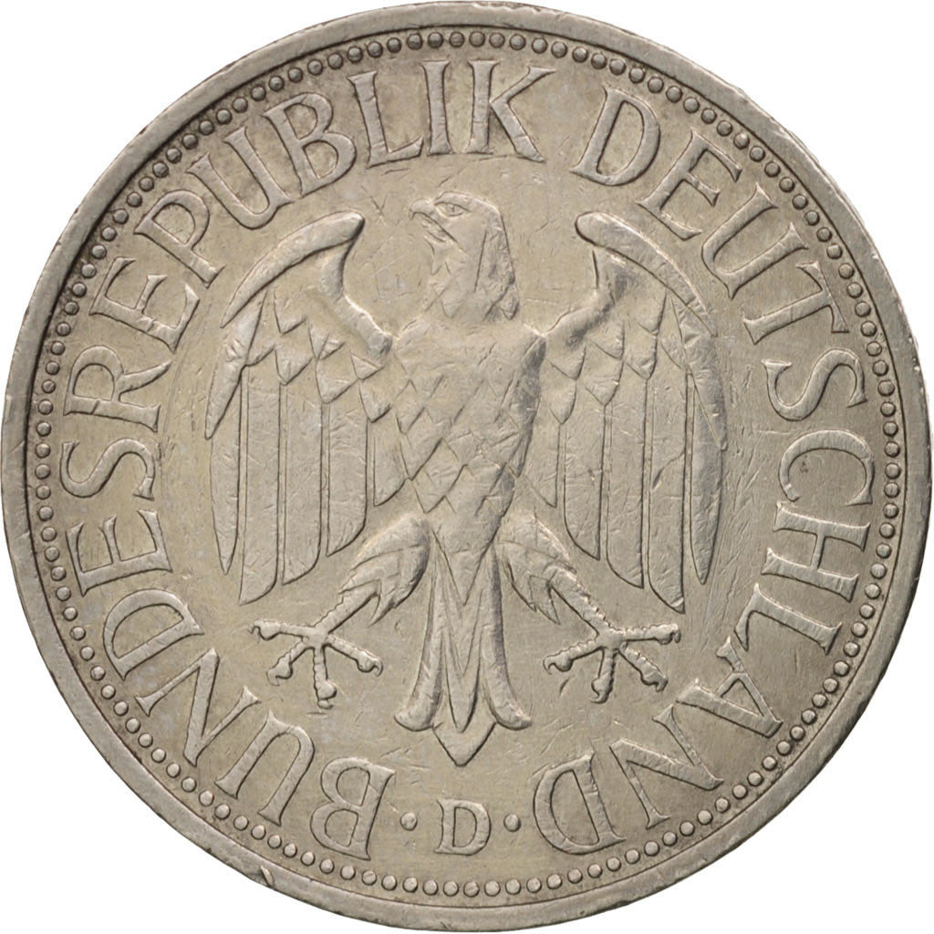 Moneda, ALEMANIA - REPÚBLICA FEDERAL, Mark, 1974, Munich, MBC+, Cobre -