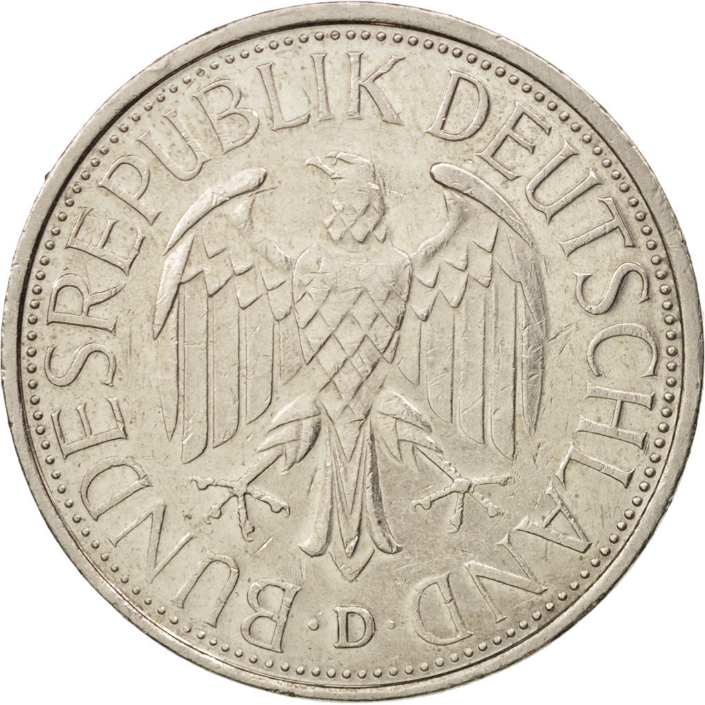 Coin, GERMANY - FEDERAL REPUBLIC, Mark, 1989, Munich, MS(60-62), Copper-nickel