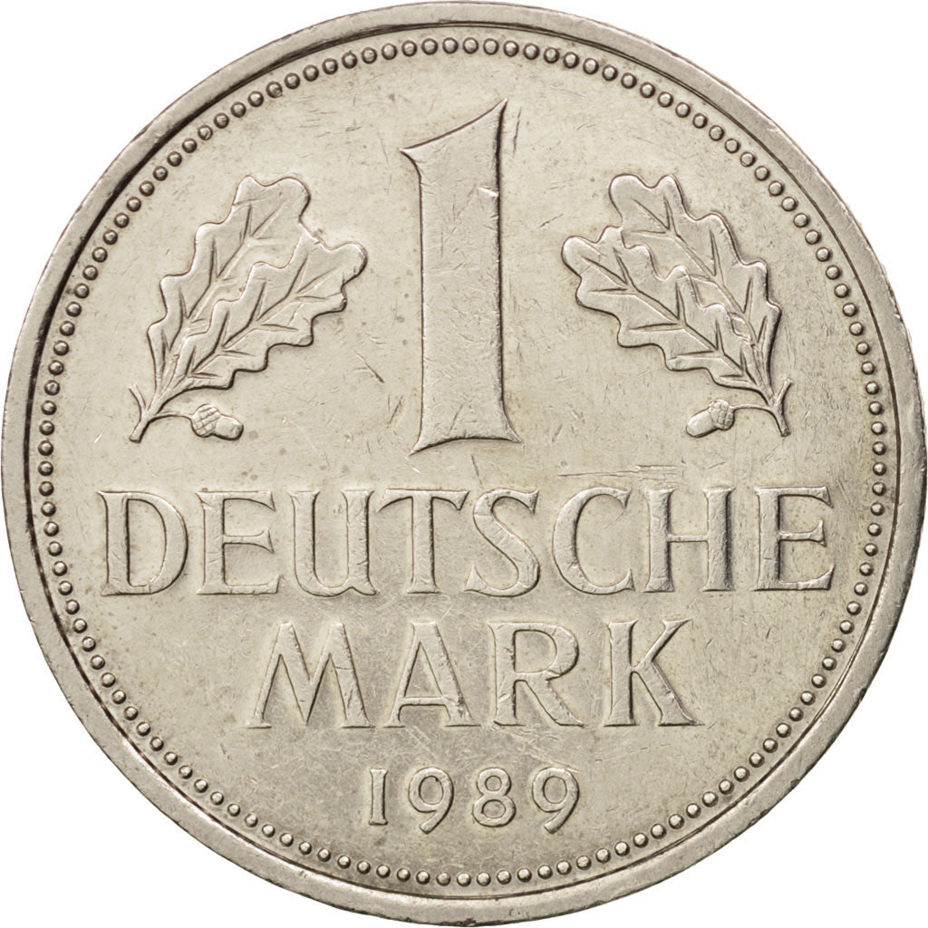 Coin, GERMANY - FEDERAL REPUBLIC, Mark, 1989, Munich, MS(60-62), Copper-nickel