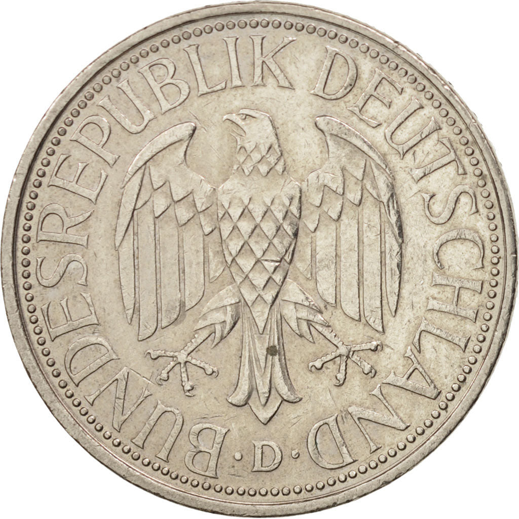 Coin, GERMANY - FEDERAL REPUBLIC, Mark, 1990, Munich, AU(55-58), Copper-nickel