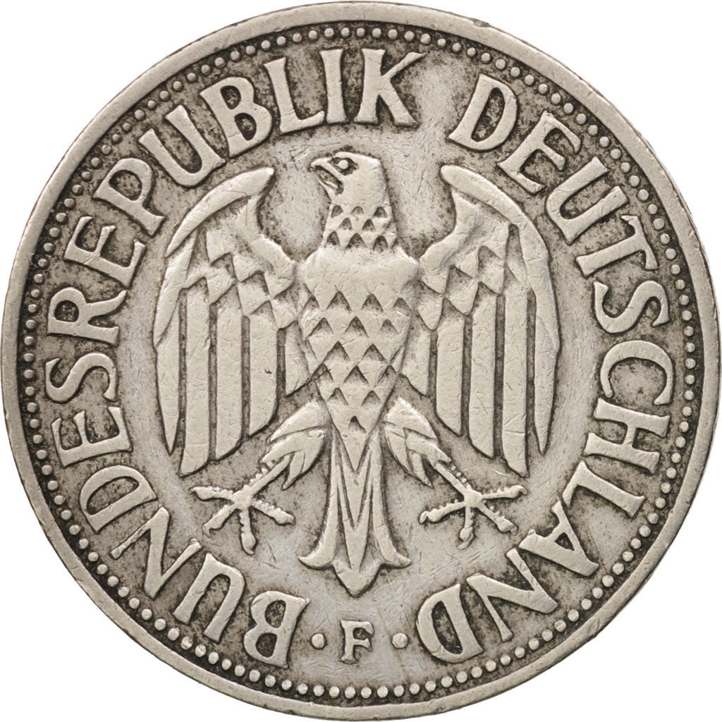 Moneda, ALEMANIA - REPÚBLICA FEDERAL, Mark, 1950, Stuttgart, MBC+, Cobre -