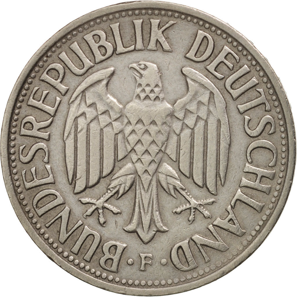 Coin, GERMANY - FEDERAL REPUBLIC, Mark, 1961, Stuttgart, AU(50-53)