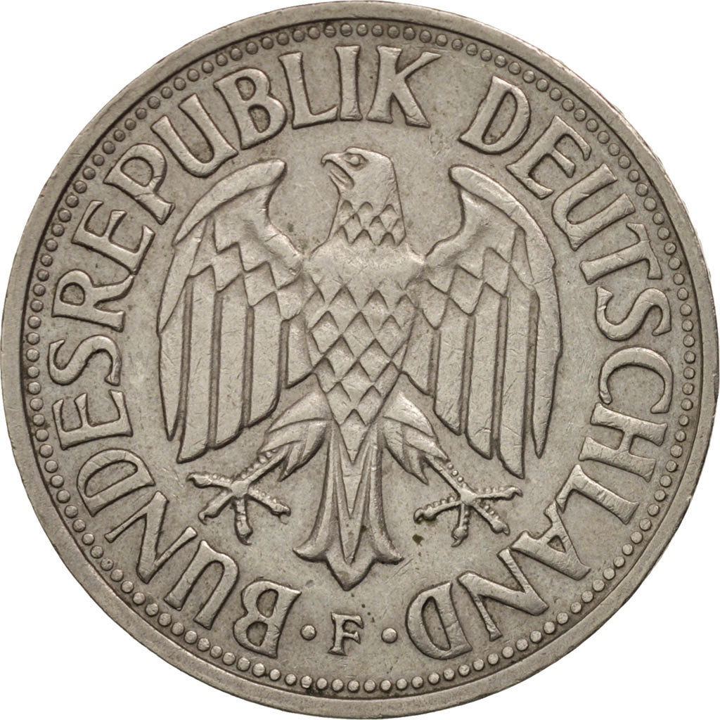 GERMANY - FEDERAL REPUBLIC, Mark, 1962, Stuttgart, AU(50-53), KM:110