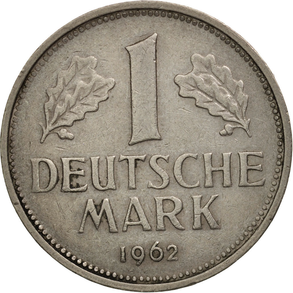 GERMANY - FEDERAL REPUBLIC, Mark, 1962, Stuttgart, AU(50-53), KM:110