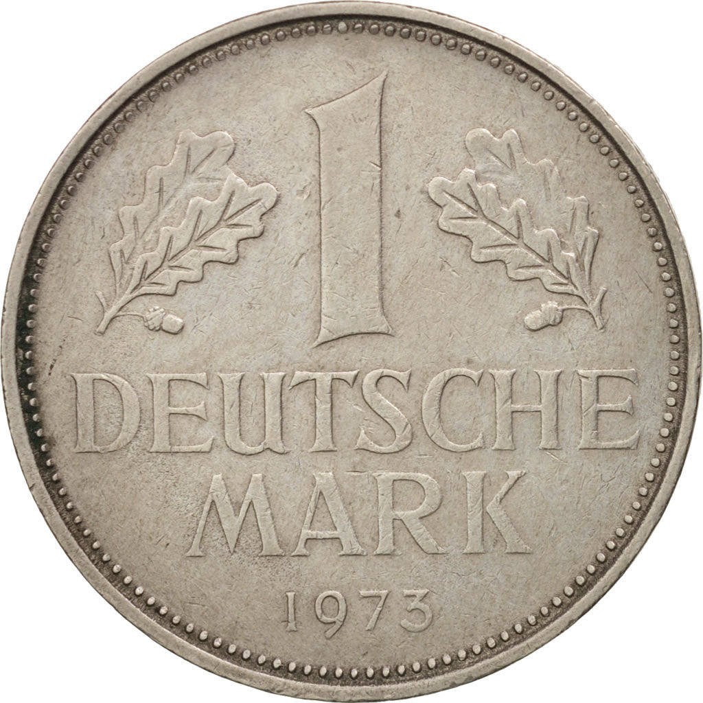 GERMANY - FEDERAL REPUBLIC, Mark, 1973, Stuttgart, AU(50-53), KM:110