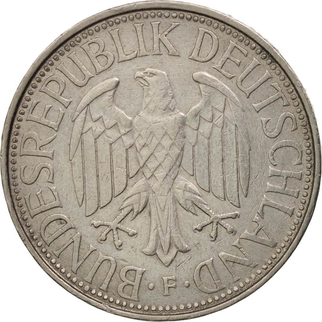 Moneta, GERMANIA - REPUBBLICA FEDERALE, Mark, 1975, Stuttgart, BB+, Rame-nichel