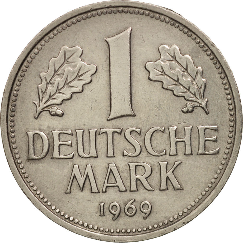 Moneta, GERMANIA - REPUBBLICA FEDERALE, Mark, 1969, Hamburg, SPL-, Rame-nichel