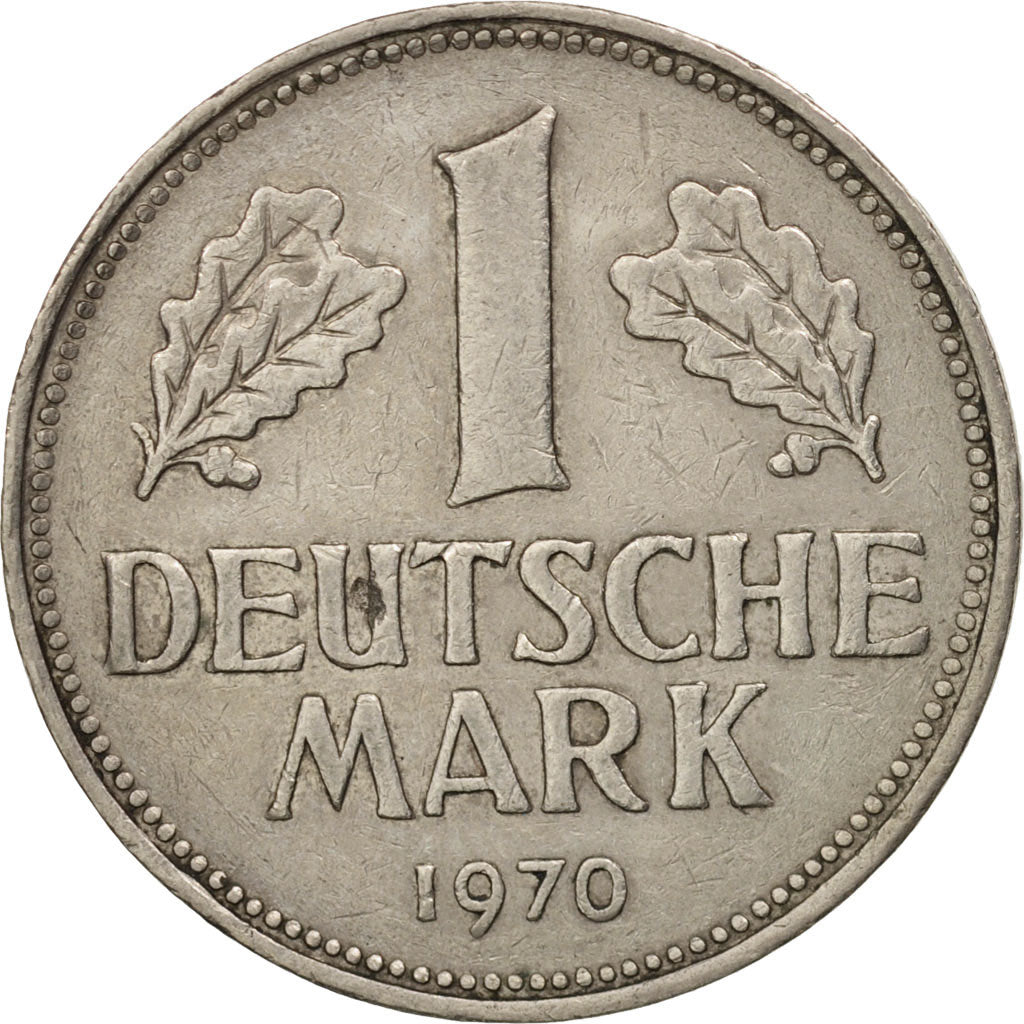 GERMANY - FEDERAL REPUBLIC, Mark, 1970, Hamburg, AU(50-53), KM:110