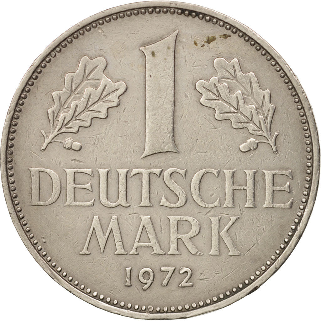 Moneta, Niemcy - RFN, Mark, 1972, Hamburg, AU(50-53), Miedź-Nikiel, KM:110