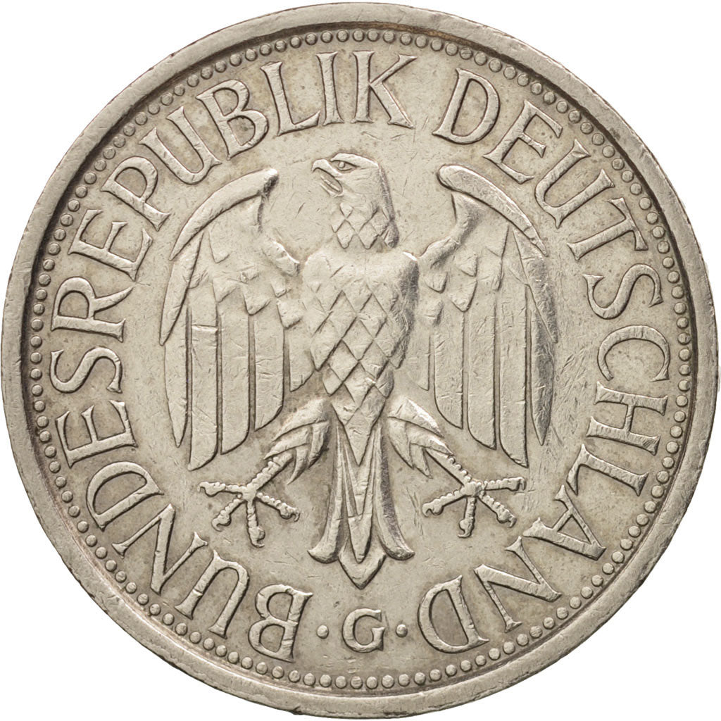 GERMANY - FEDERAL REPUBLIC, Mark, 1981, Karlsruhe, AU(55-58), KM:110