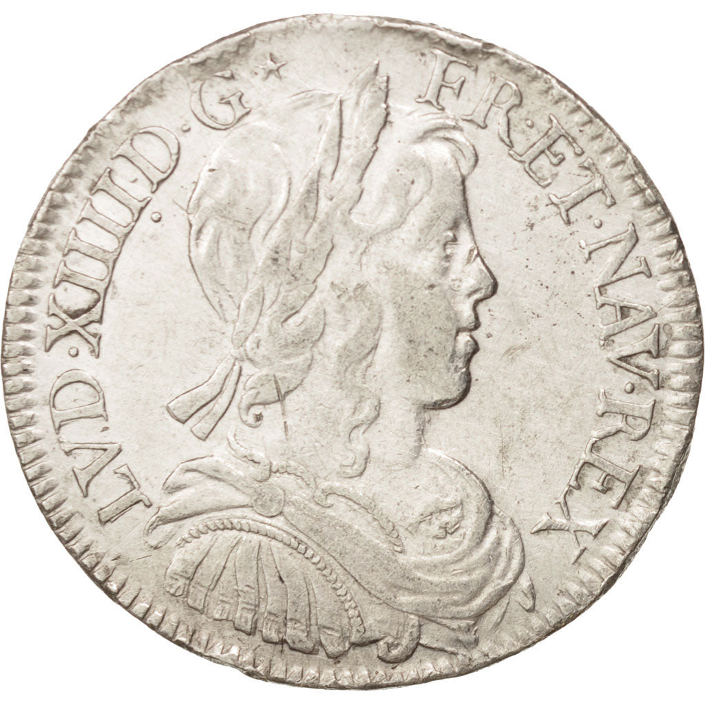 France, Louis XIV, 1/2 Écu, 1652, Paris, TTB, Argent, Gadoury:169