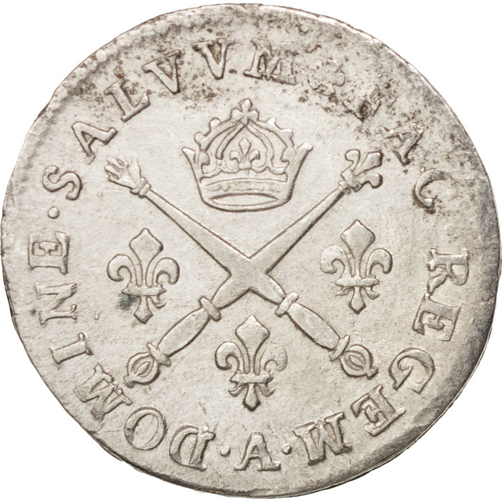 France, Louis XIV, 10 Sols aux insignes, 1703, Paris, TTB+, Gadoury:133