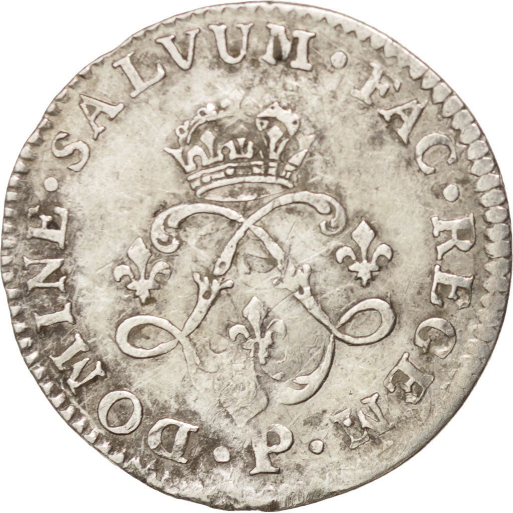 Monnaie, France, Louis XIV, 4 Sols aux 2 L, 4 Sols 2 Deniers, 1692, Dijon, TTB