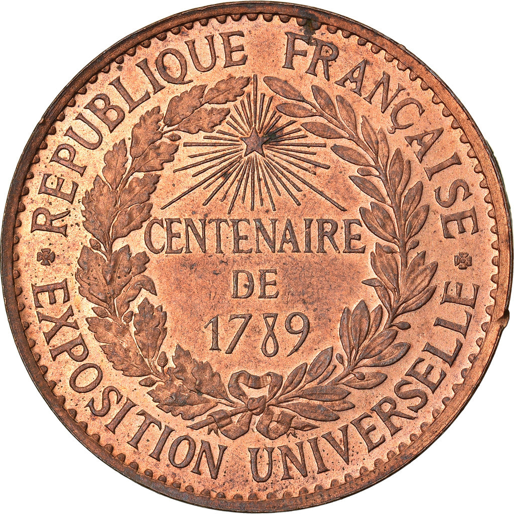 France, Medal, Exposition universelle de Paris, 1889, Barre, MS(60-62), Bronze