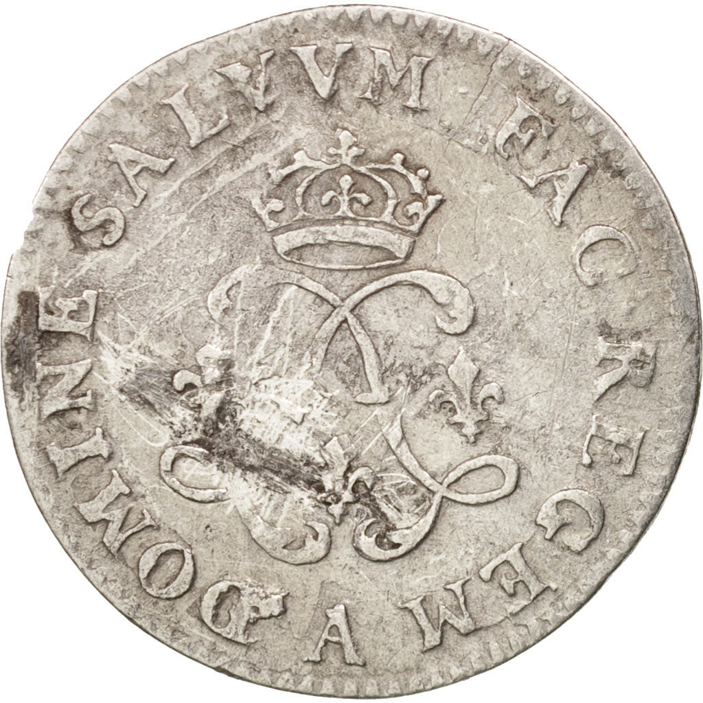 France, Louis XIV, 4 Sols aux 2 L, 1692, Paris, VF(20-25), KM:281.1