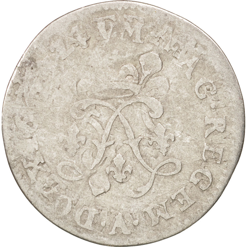 France, Louis XIV, 4 Sols aux 2 L, 1693, Paris, VG(8-10), KM:281.1