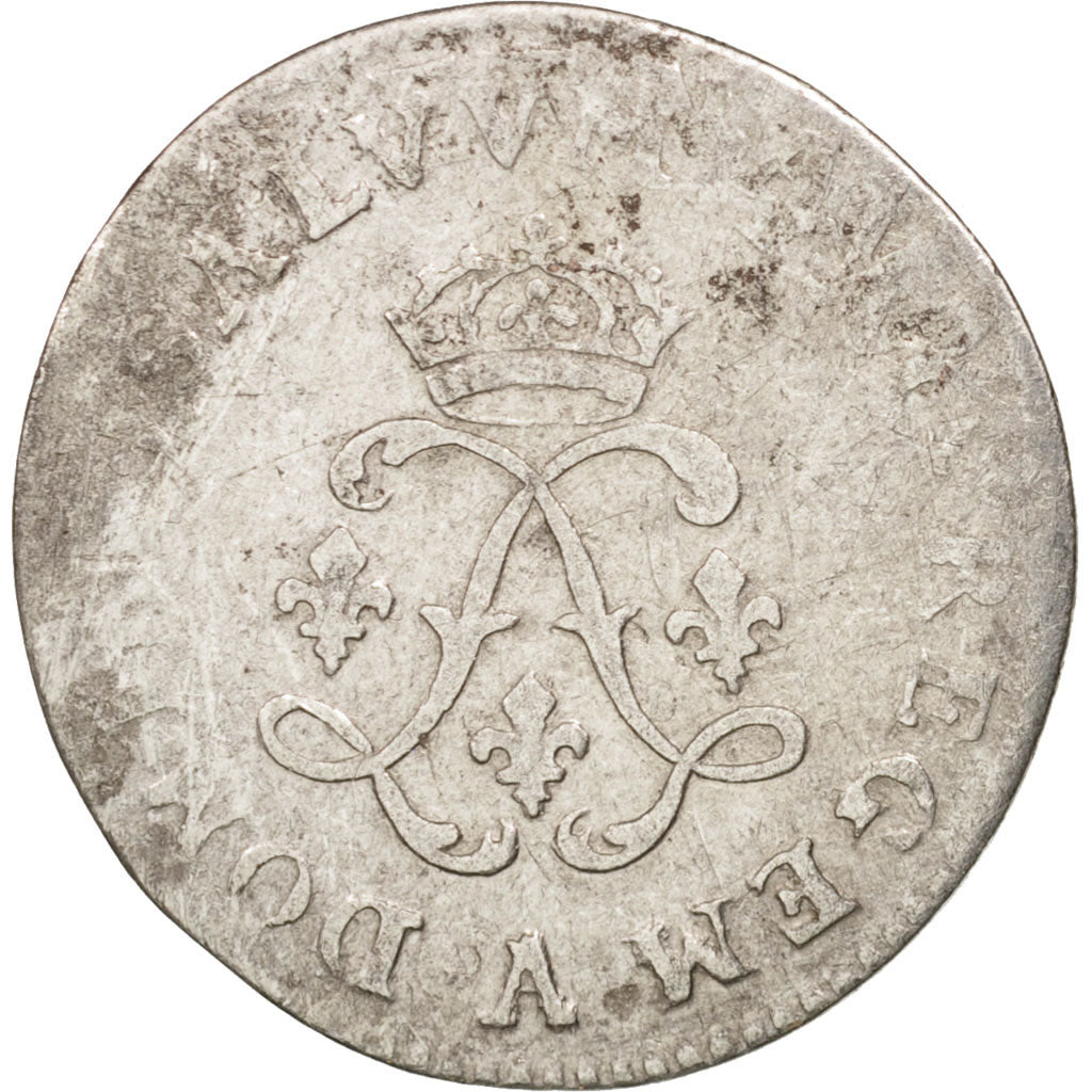 France, Louis XIV, 4 Sols aux 2 L, 1693, Paris, VF(20-25), KM:281.1