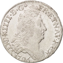 Münze, Frankreich, Louis XIV, 10 Sols aux insignes, 10 Sols-1/8 Ecu, 1706