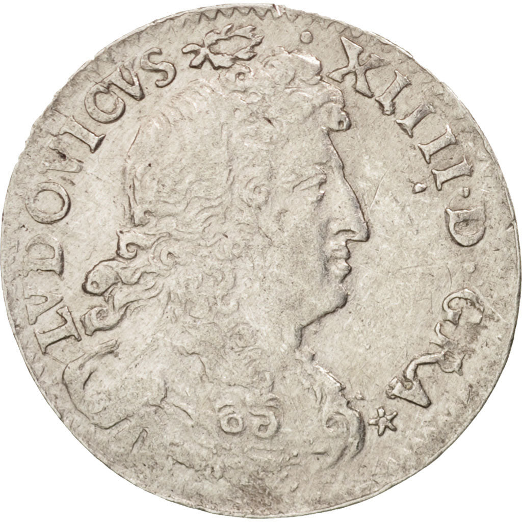 Munten, Frankrijk, Louis XIV, 4 Sols dits « des Traitants », 4 Sols, 1677