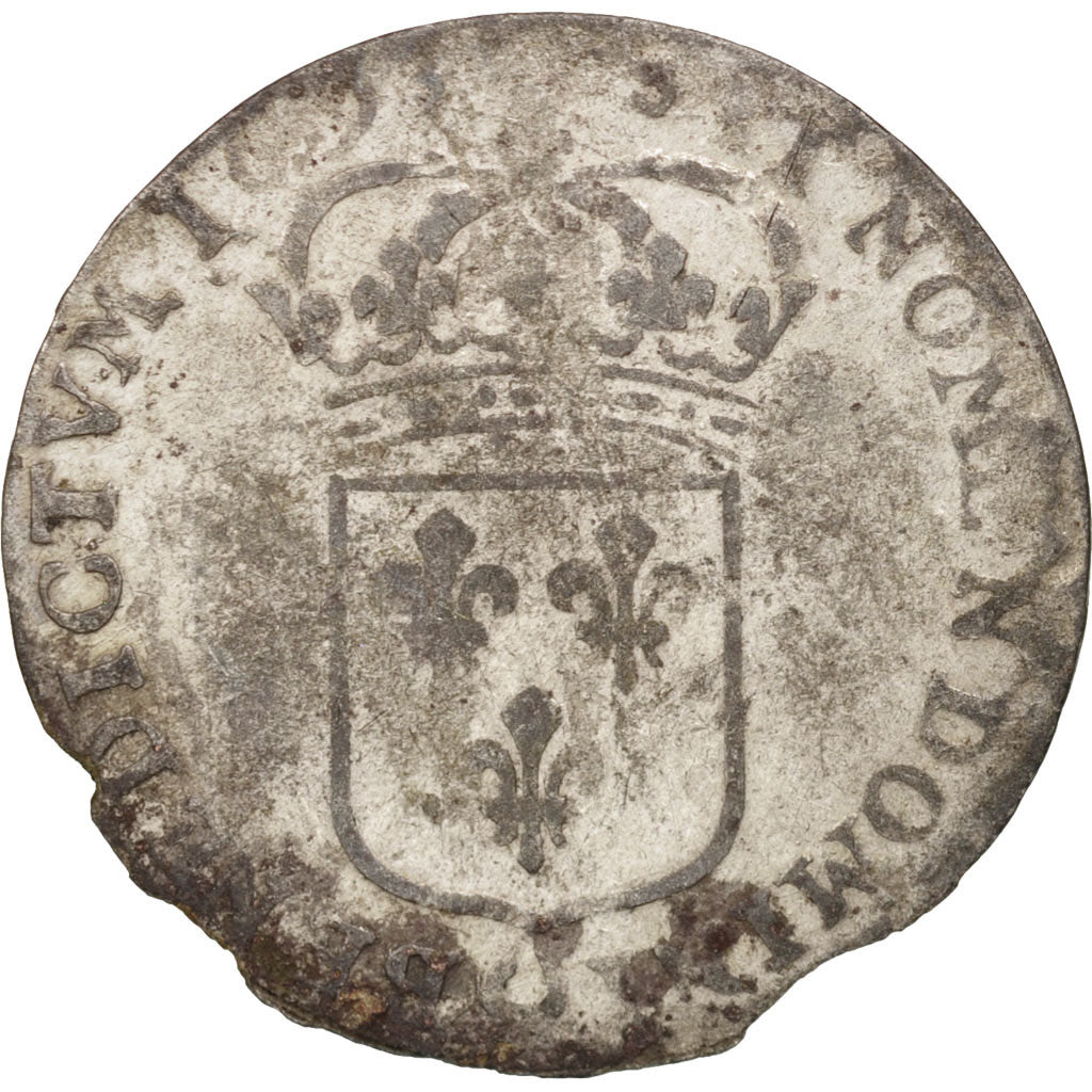 France, Louis XIV, Sol de 15 deniers ou quinzain, 1693, Paris, VF(20-25), KM:285