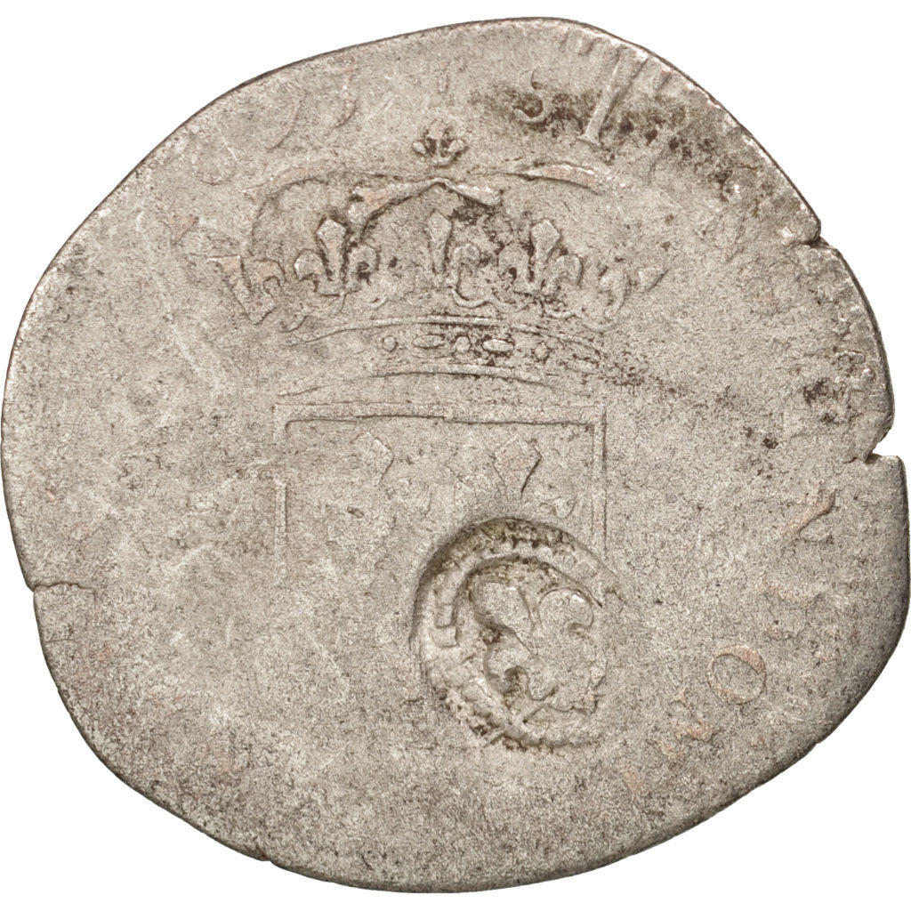 France, Louis XIV, Sol de 15 Deniers, 1693, Paris, VF(20-25), Gadoury:93