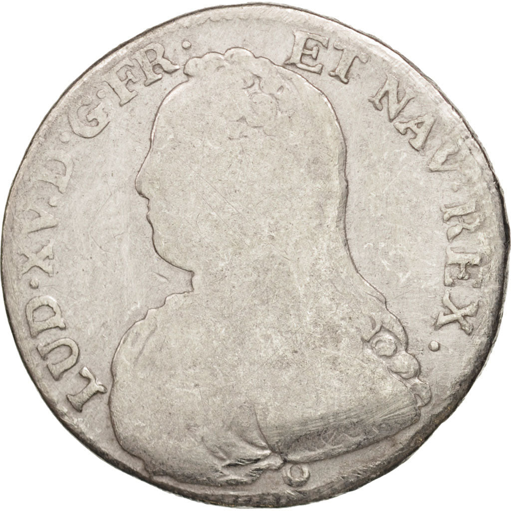 Francia, Louis XV, 1/2 Écu aux branches d'olivier, 1/2 ECU, 44 Sols, 1726, T...